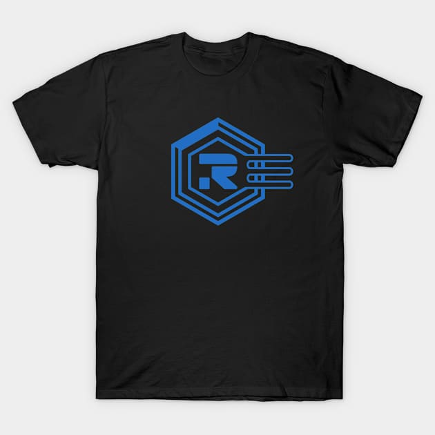 Recognizer Blue Lines T-Shirt by Veraukoion